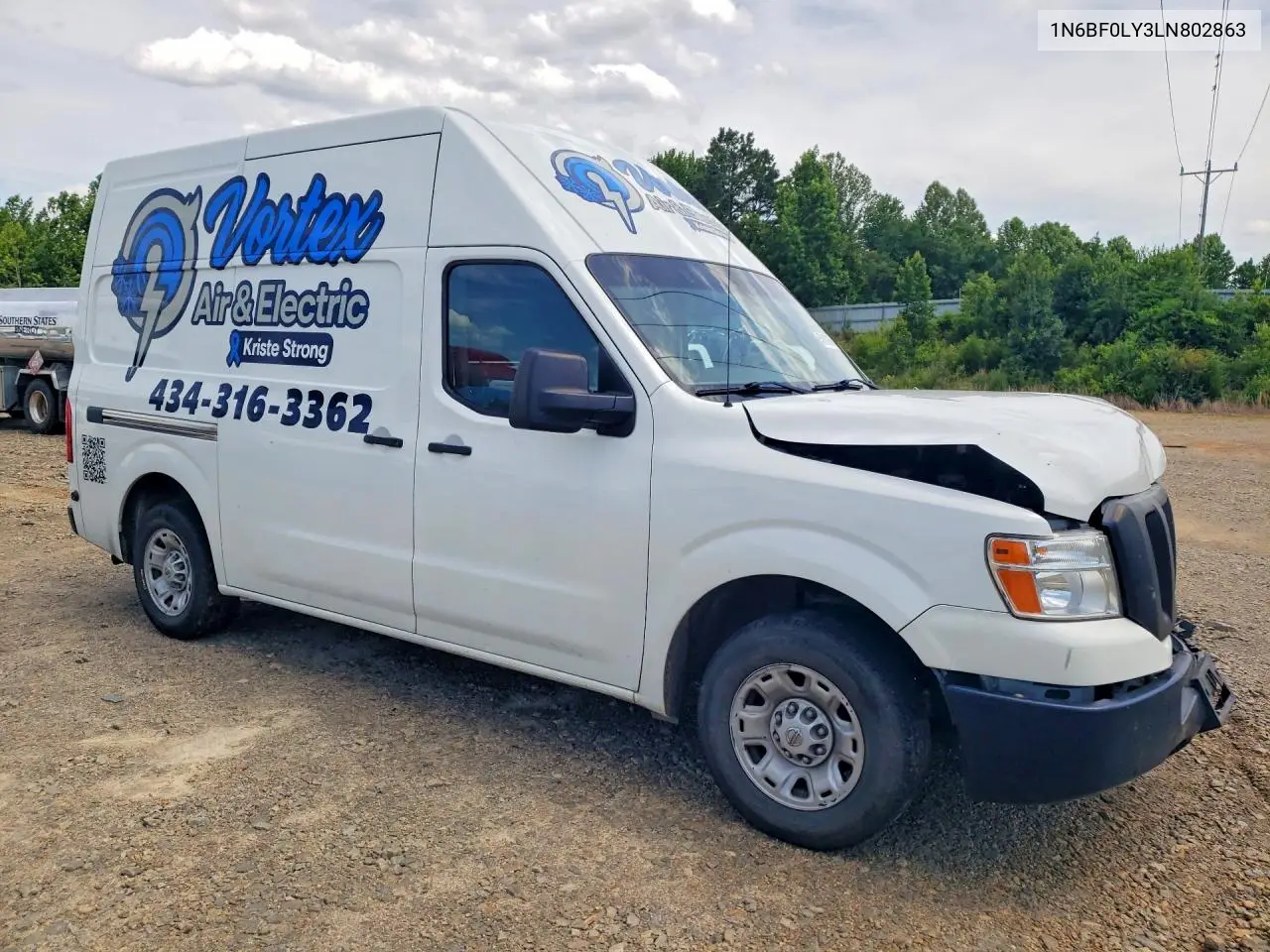 2020 Nissan Nv 2500 Hd Sv VIN: 1N6BF0LY3LN802863 Lot: 58197096