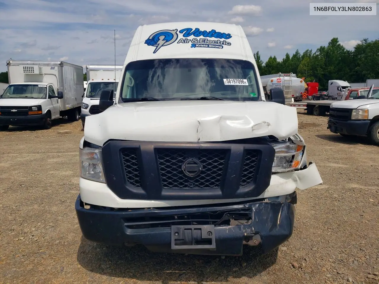 2020 Nissan Nv 2500 Hd Sv VIN: 1N6BF0LY3LN802863 Lot: 58197096