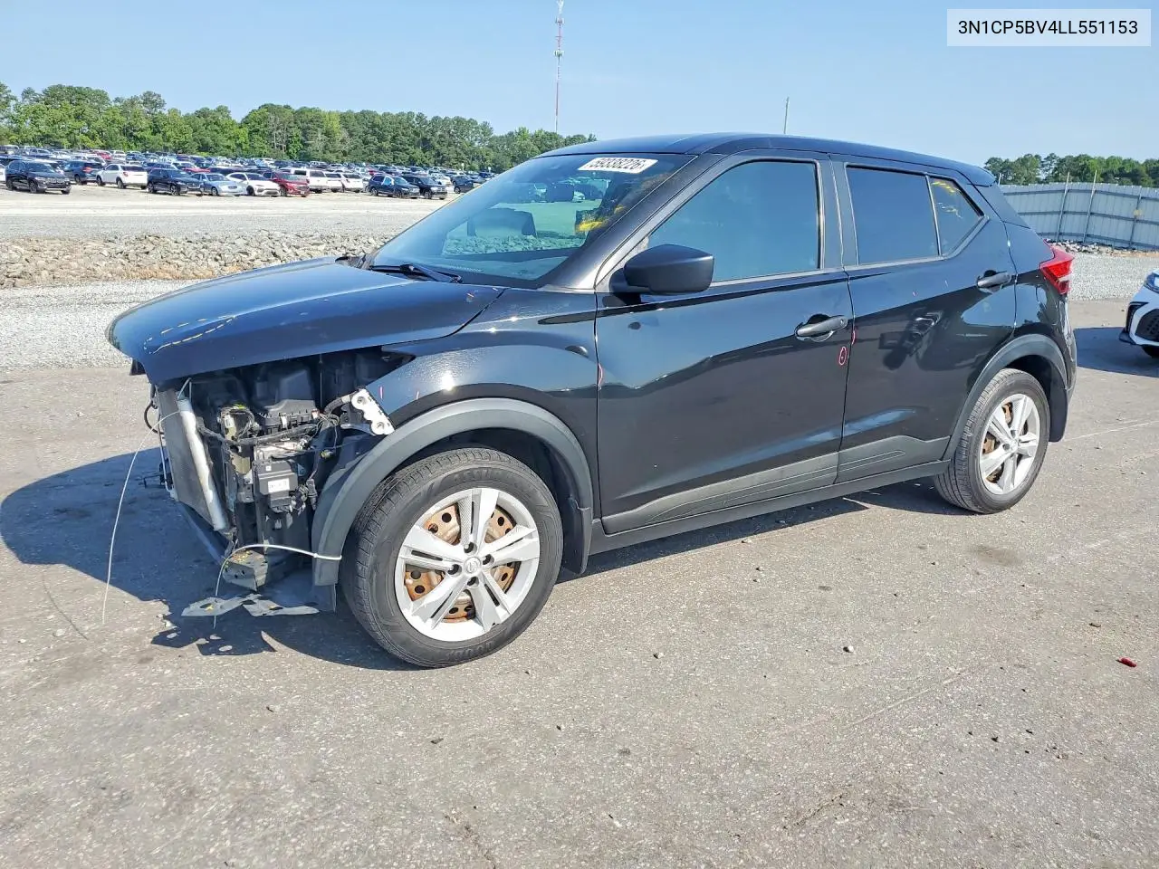 2020 Nissan Kicks S VIN: 3N1CP5BV4LL551153 Lot: 59338226