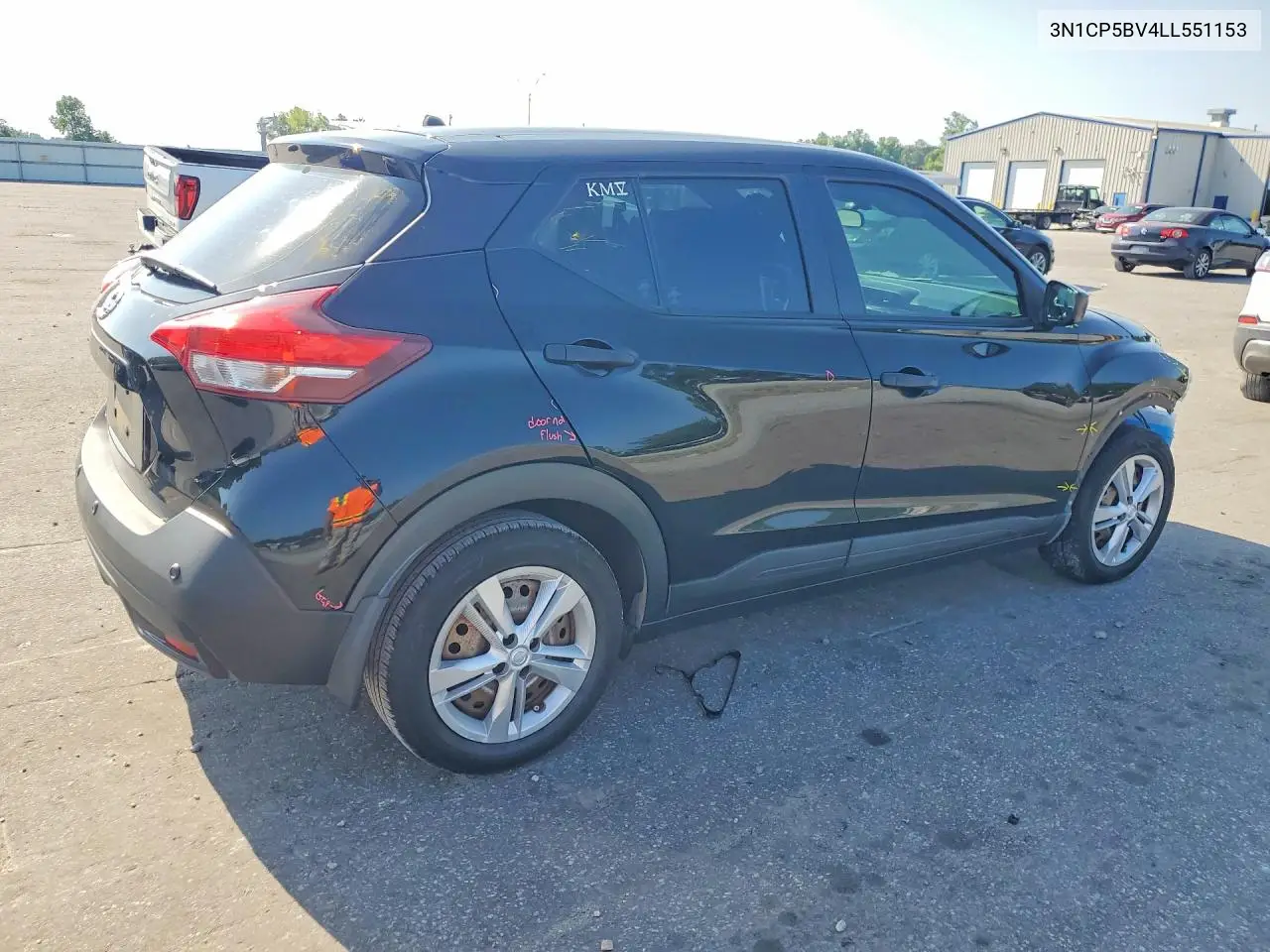 2020 Nissan Kicks S VIN: 3N1CP5BV4LL551153 Lot: 59338226