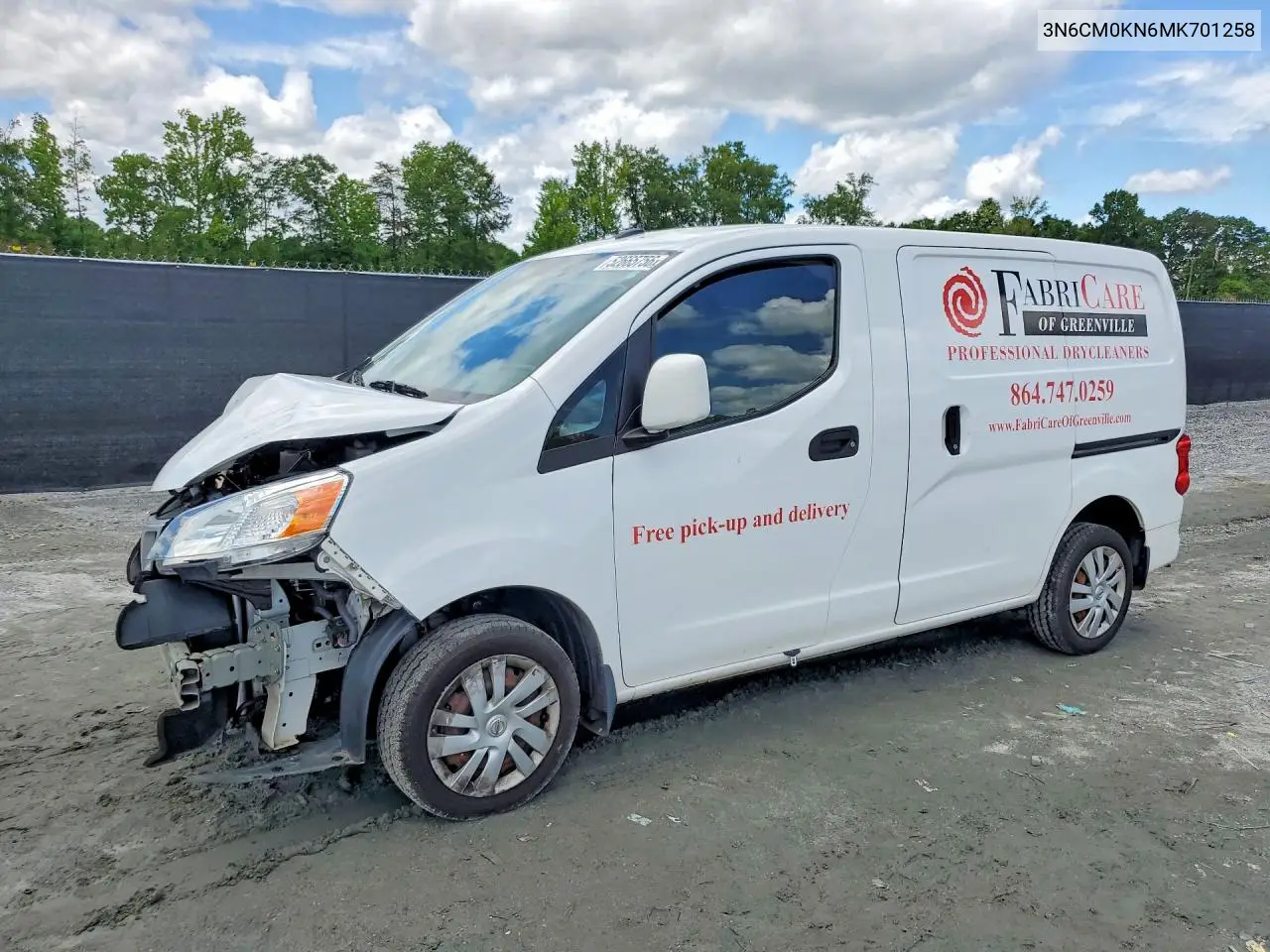2021 Nissan Nv200 Sv VIN: 3N6CM0KN6MK701258 Lot: 52665756
