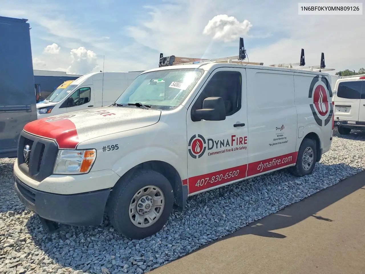 2021 Nissan Nv 2500 Hd Sv VIN: 1N6BF0KY0MN809126 Lot: 54080076