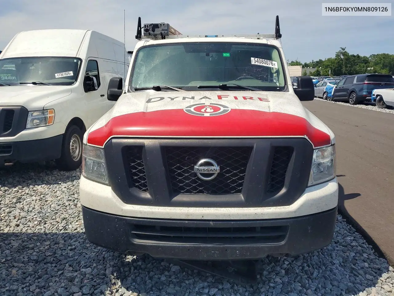2021 Nissan Nv 2500 Hd Sv VIN: 1N6BF0KY0MN809126 Lot: 54080076