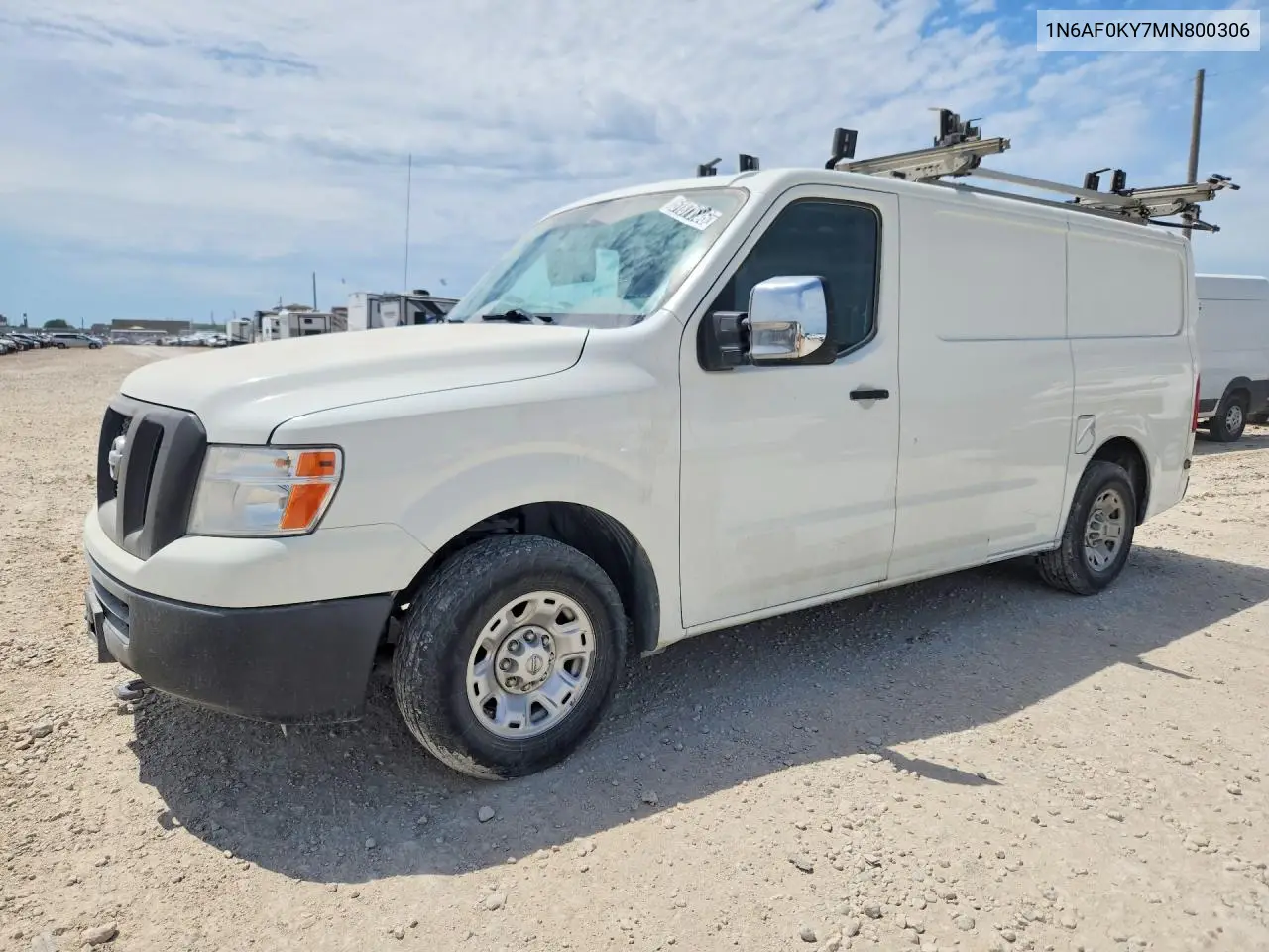 2021 Nissan Nv 2500 Hd Sv Cargo ** Run & Drive * Pri Fleet ** VIN: 1N6AF0KY7MN800306 Lot: 55658786