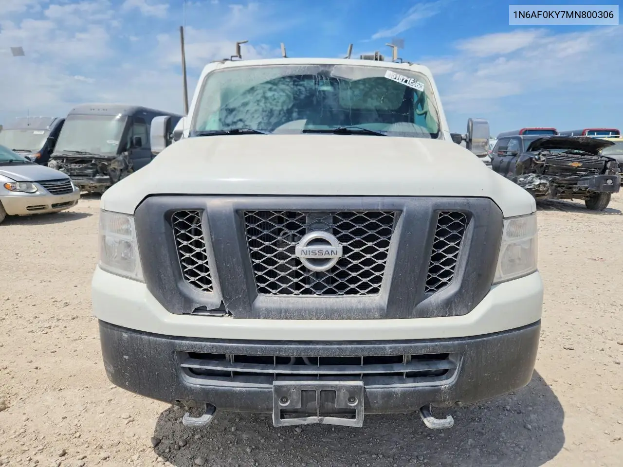 2021 Nissan Nv 2500 Hd Sv Cargo ** Run & Drive * Pri Fleet ** VIN: 1N6AF0KY7MN800306 Lot: 55658786
