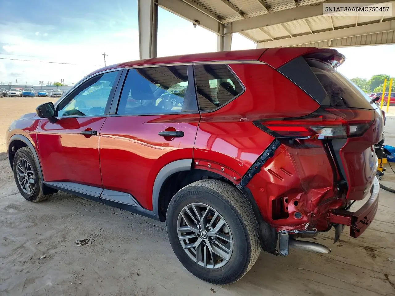 2021 Nissan Rogue S VIN: 5N1AT3AA6MC750457 Lot: 55726306