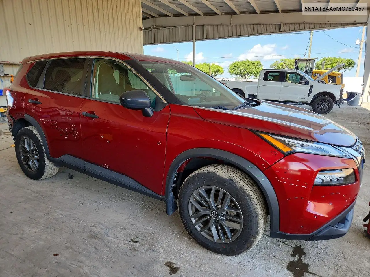 2021 Nissan Rogue S VIN: 5N1AT3AA6MC750457 Lot: 55726306