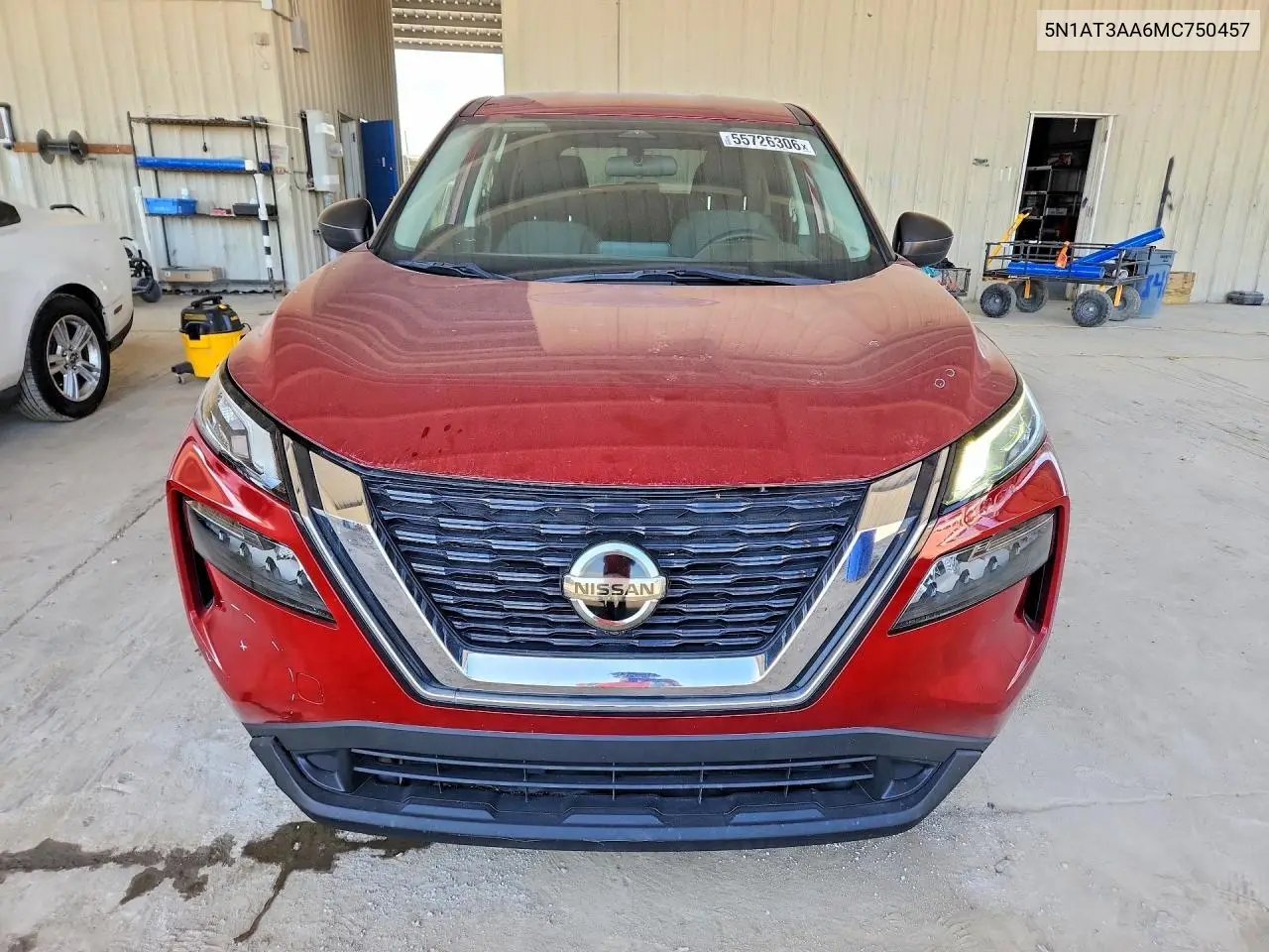 2021 Nissan Rogue S VIN: 5N1AT3AA6MC750457 Lot: 55726306