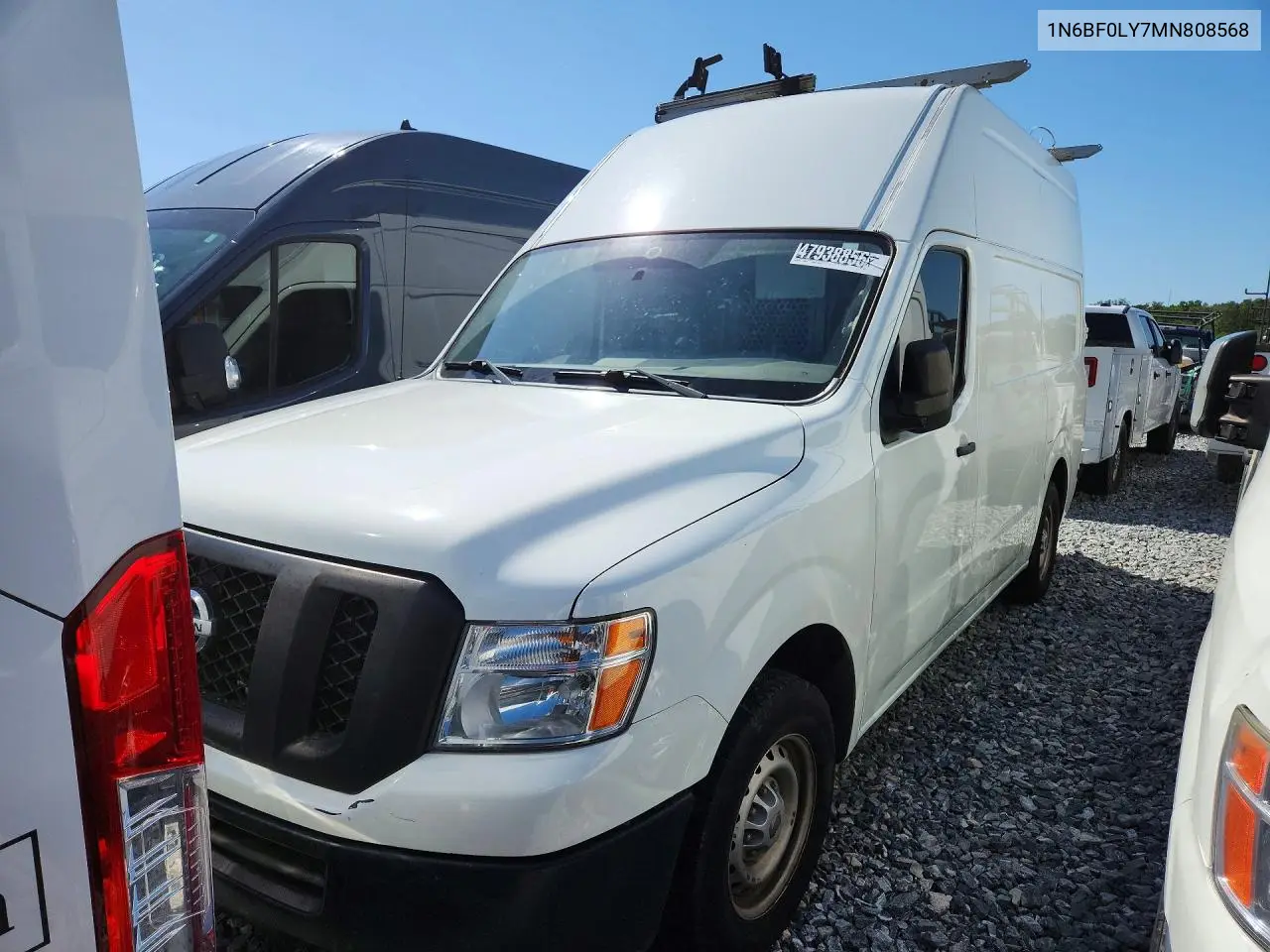 2021 Nissan Nv 2500 Cargo ** R & D * Pri Fleet ** VIN: 1N6BF0LY7MN808568 Lot: 56378416