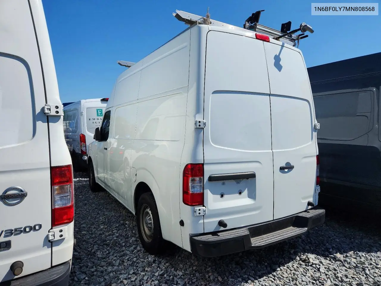 2021 Nissan Nv 2500 Cargo ** R & D * Pri Fleet ** VIN: 1N6BF0LY7MN808568 Lot: 56378416