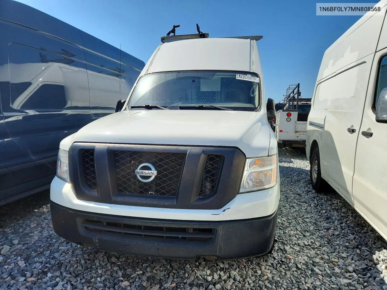 2021 Nissan Nv 2500 Cargo ** R & D * Pri Fleet ** VIN: 1N6BF0LY7MN808568 Lot: 56378416