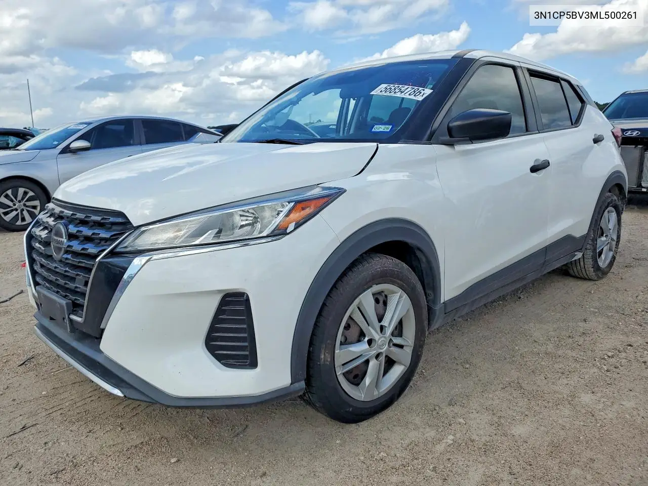 2021 Nissan Kicks S VIN: 3N1CP5BV3ML500261 Lot: 56854786
