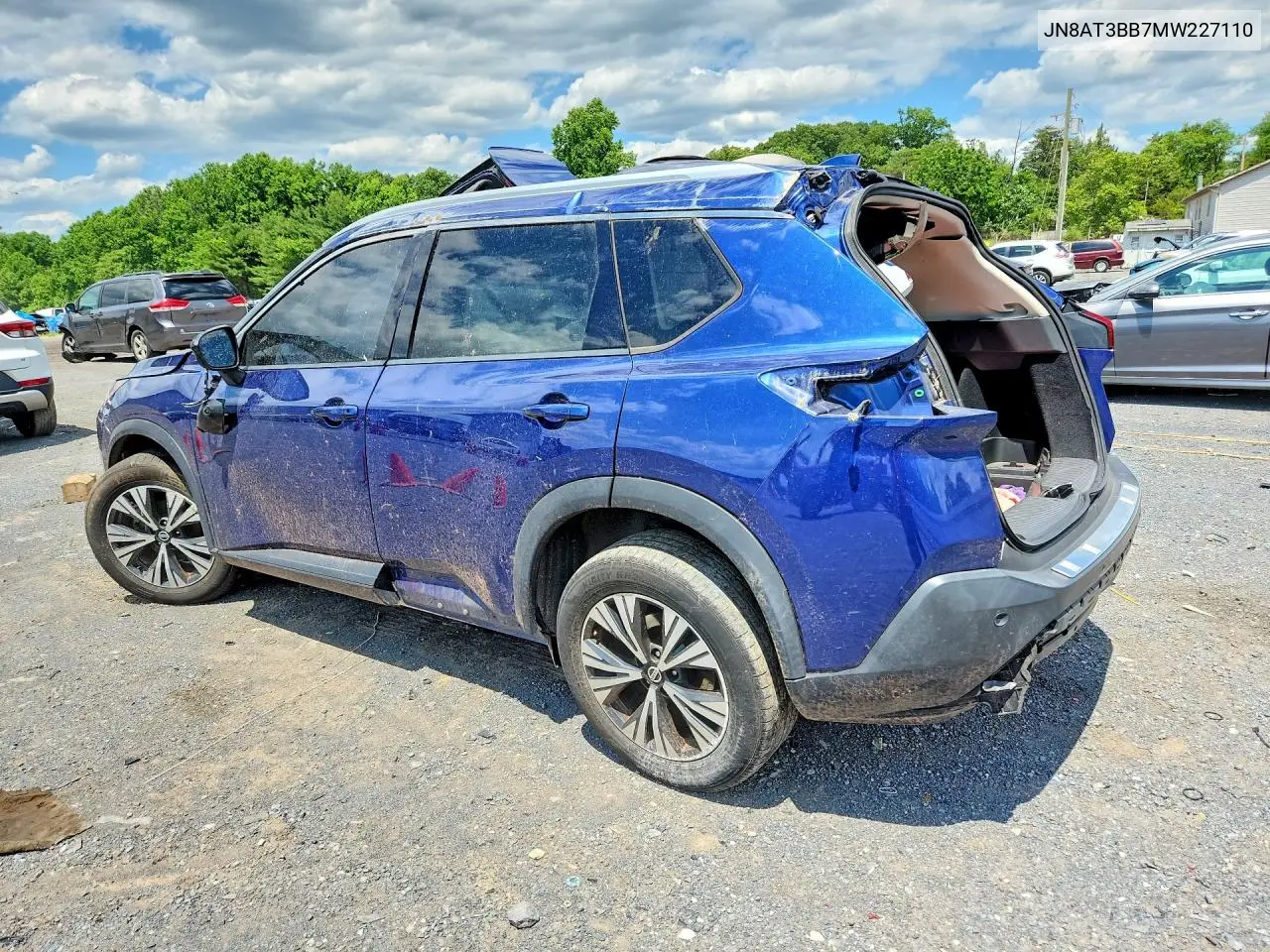 2021 Nissan Rogue Sv VIN: JN8AT3BB7MW227110 Lot: 56871206