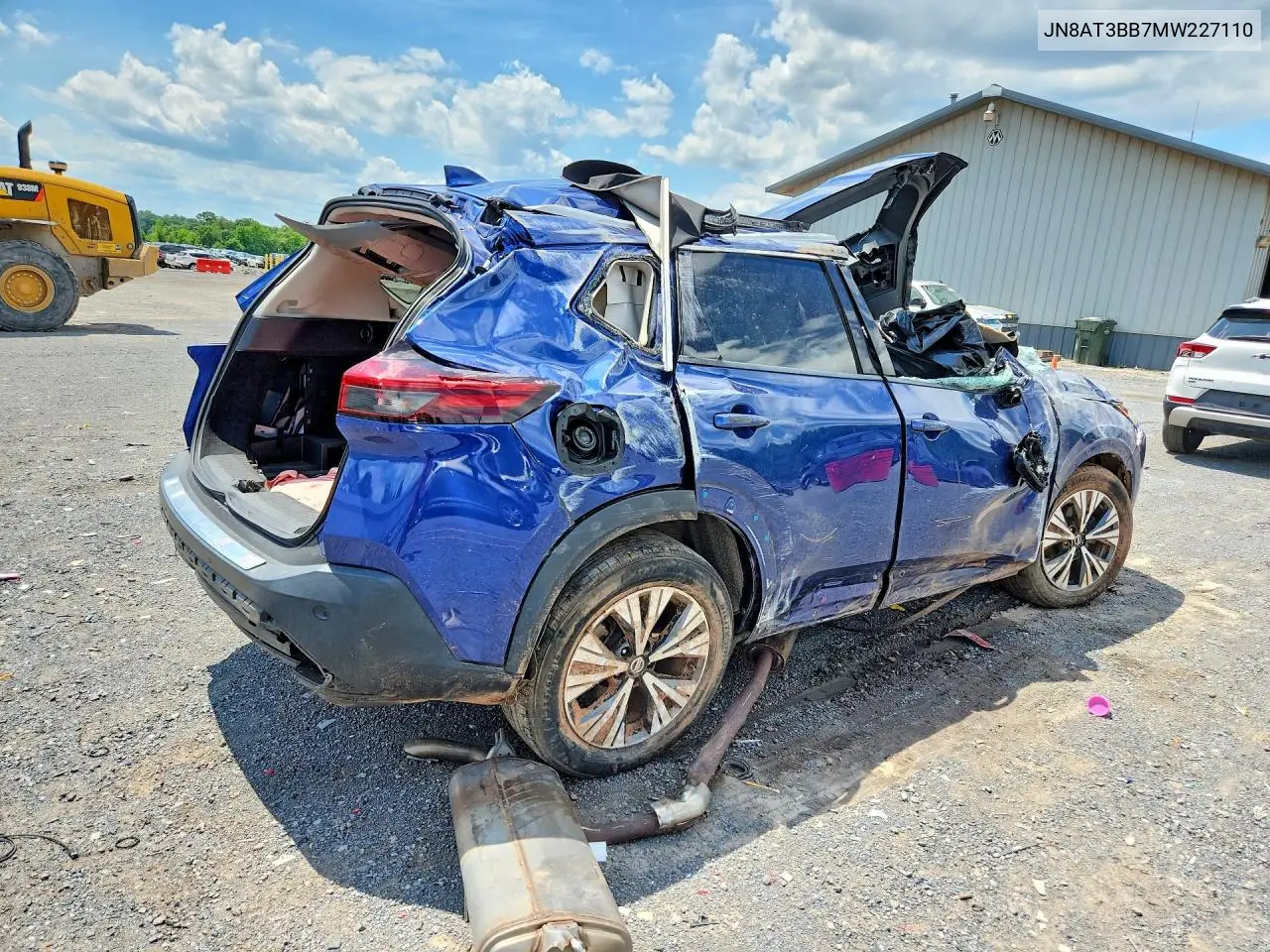 2021 Nissan Rogue Sv VIN: JN8AT3BB7MW227110 Lot: 56871206