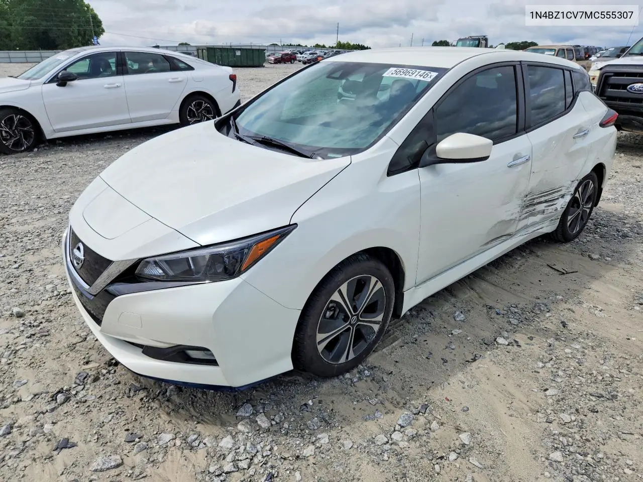 2021 Nissan Leaf Sv Plus VIN: 1N4BZ1CV7MC555307 Lot: 56969146
