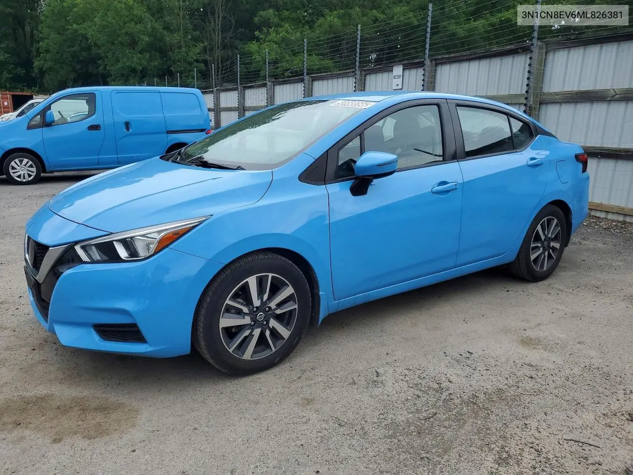 2021 Nissan Versa Sv VIN: 3N1CN8EV6ML826381 Lot: 56988066
