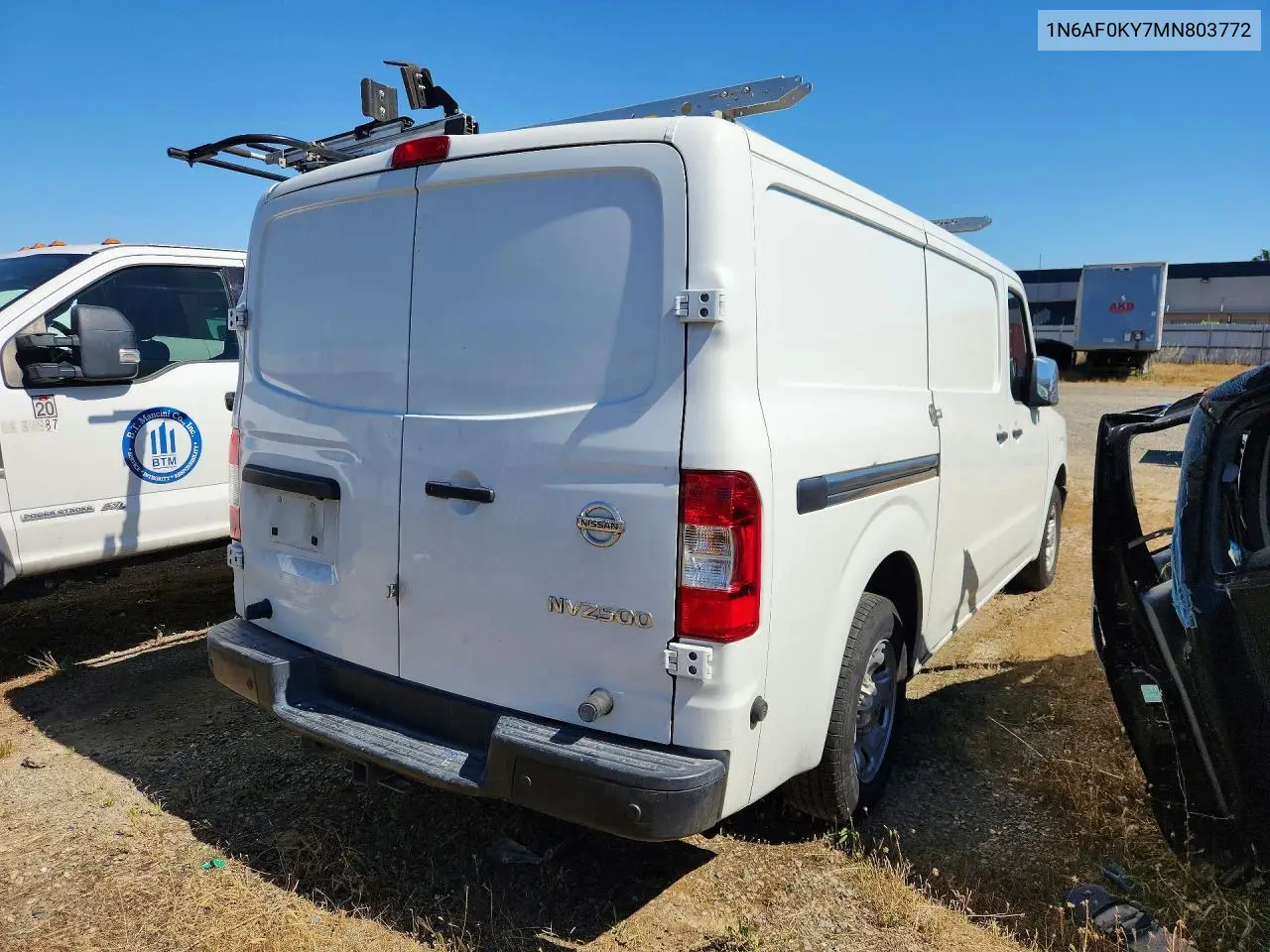 2021 Nissan Nv 2500 Sv Cargo-Cln Title-Pri Fleet VIN: 1N6AF0KY7MN803772 Lot: 57436136