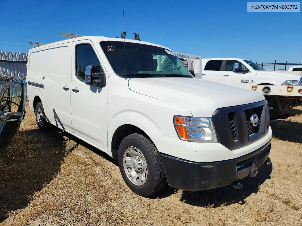 2021 Nissan Nv 2500 Sv Cargo-Cln Title-Pri Fleet VIN: 1N6AF0KY7MN803772 Lot: 57436136