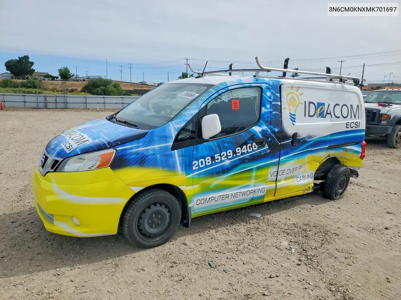2021 Nissan Nv200 Sv VIN: 3N6CM0KNXMK701697 Lot: 57669696