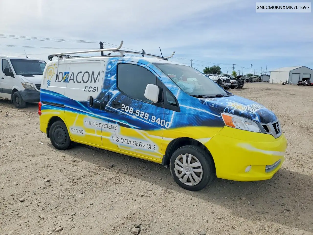 2021 Nissan Nv200 Sv VIN: 3N6CM0KNXMK701697 Lot: 57669696