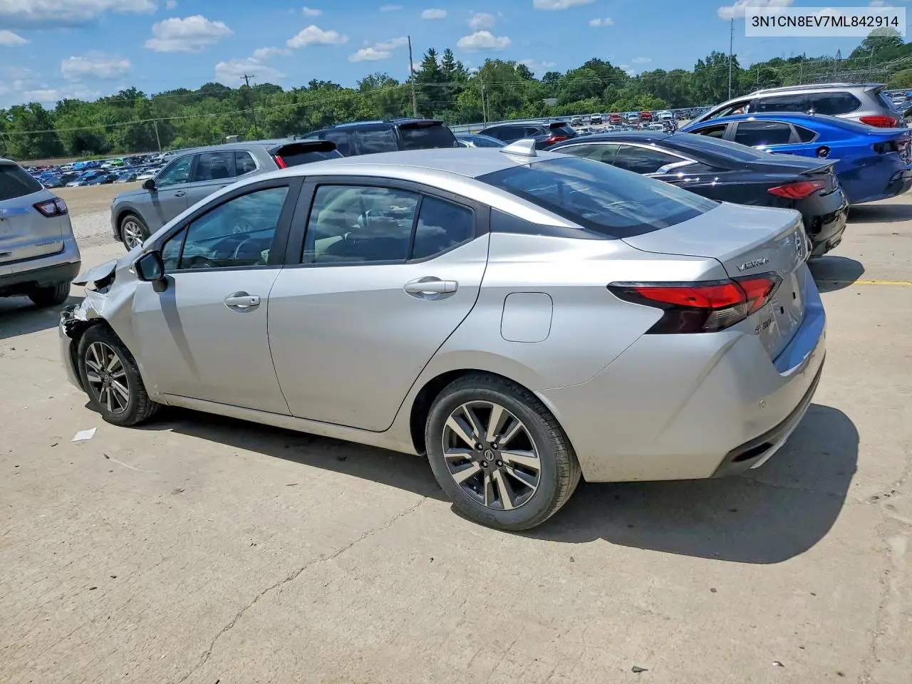 2021 Nissan Versa Sv VIN: 3N1CN8EV7ML842914 Lot: 58352036