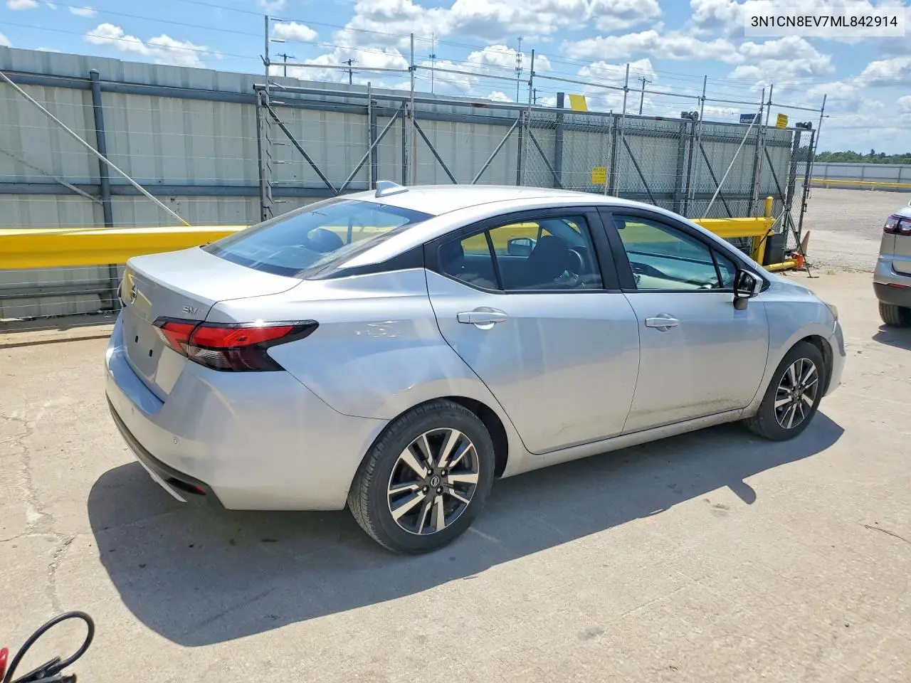 2021 Nissan Versa Sv VIN: 3N1CN8EV7ML842914 Lot: 58352036
