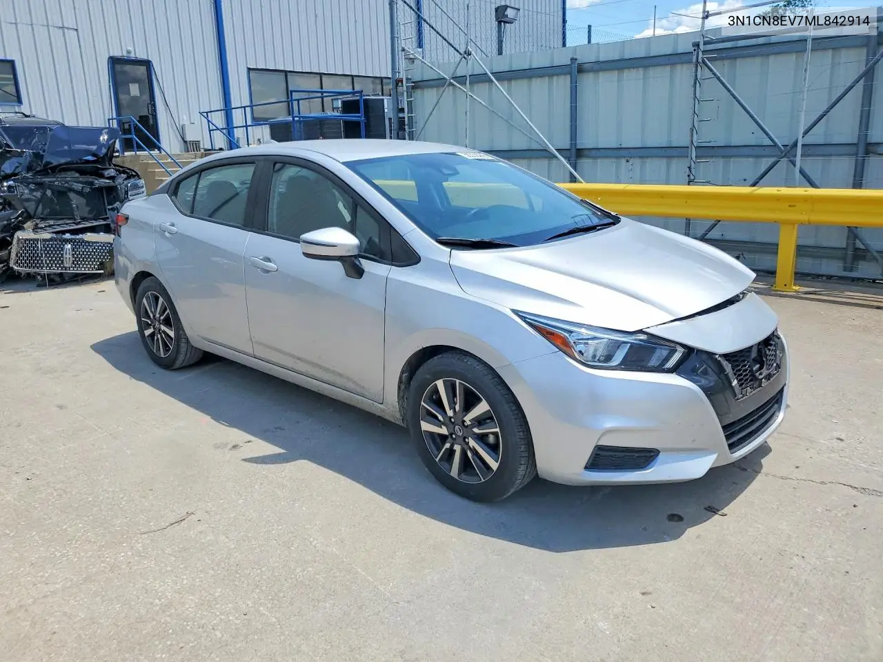 2021 Nissan Versa Sv VIN: 3N1CN8EV7ML842914 Lot: 58352036