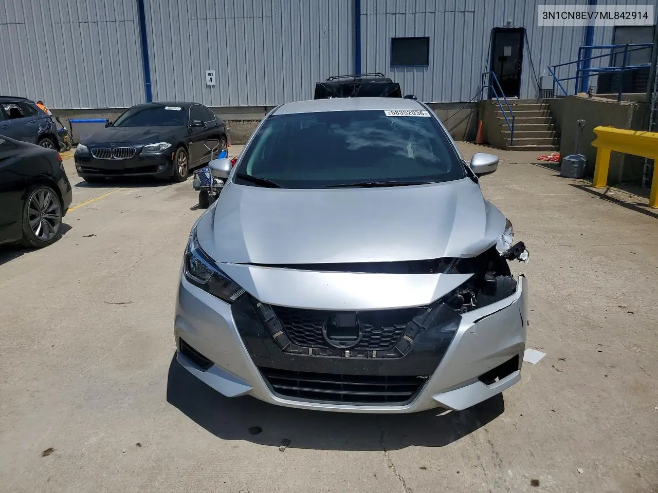 2021 Nissan Versa Sv VIN: 3N1CN8EV7ML842914 Lot: 58352036