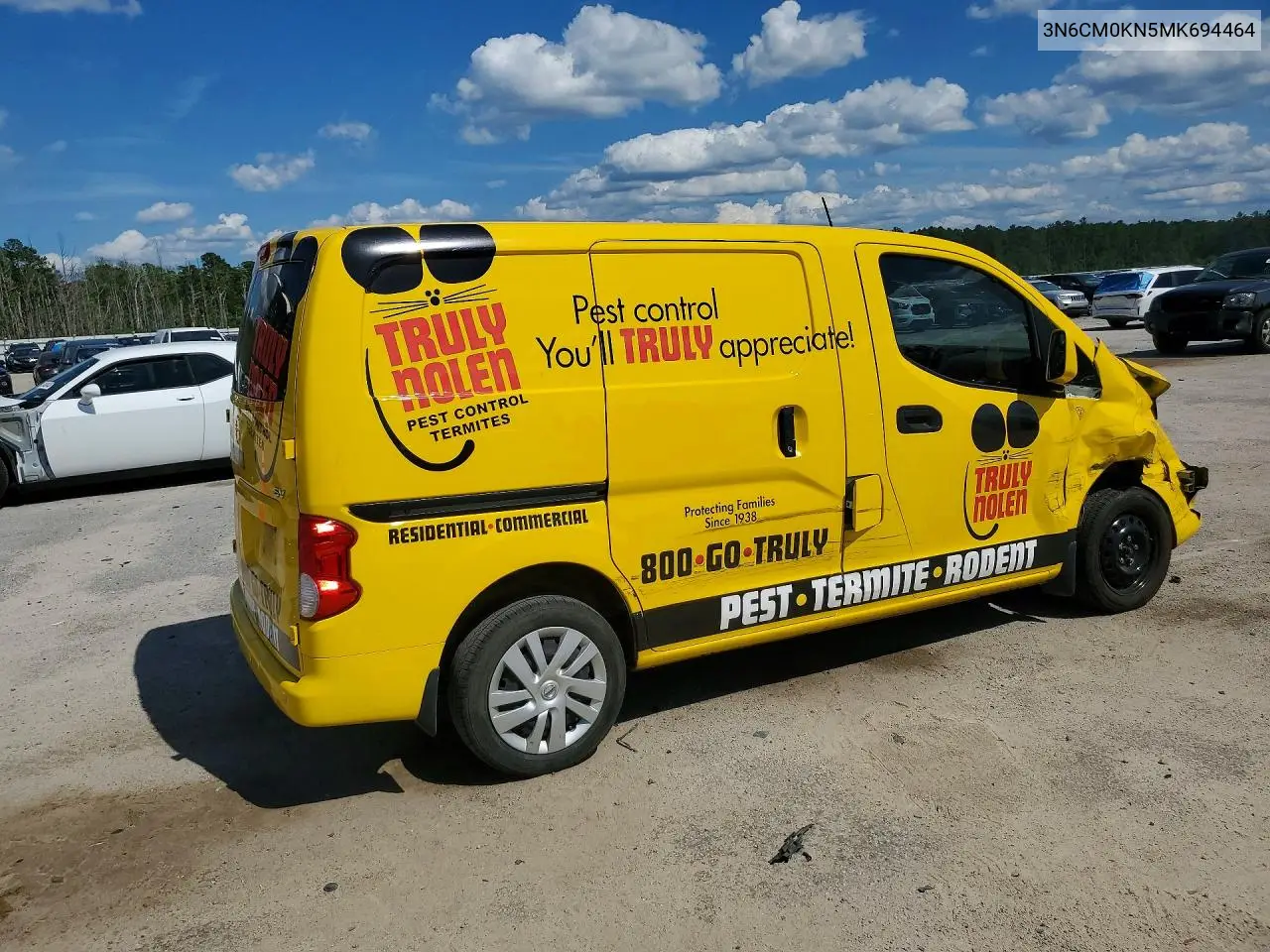 2021 Nissan Nv200 Sv VIN: 3N6CM0KN5MK694464 Lot: 58392016