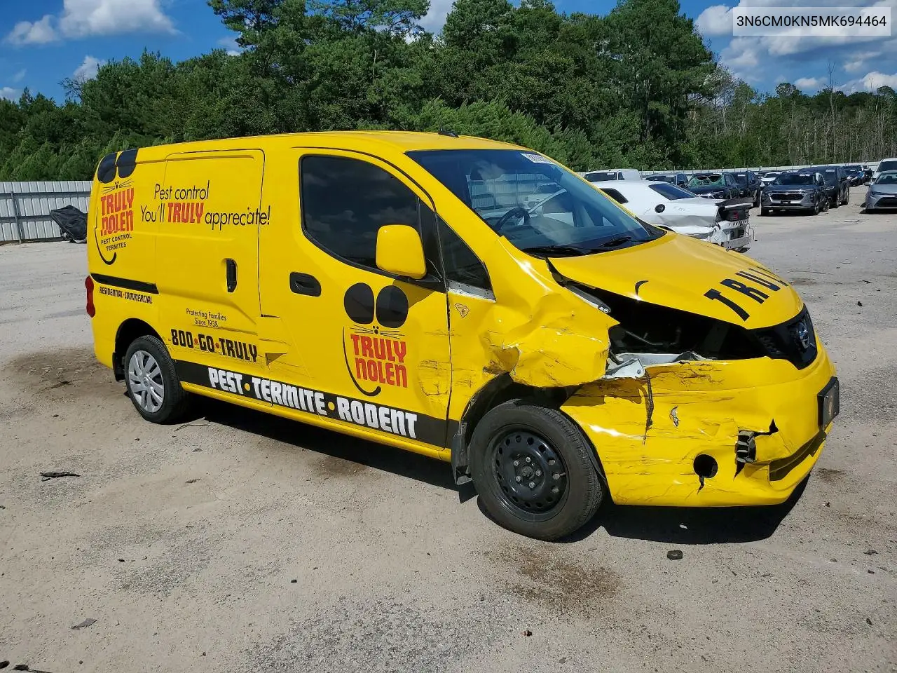 2021 Nissan Nv200 Sv VIN: 3N6CM0KN5MK694464 Lot: 58392016