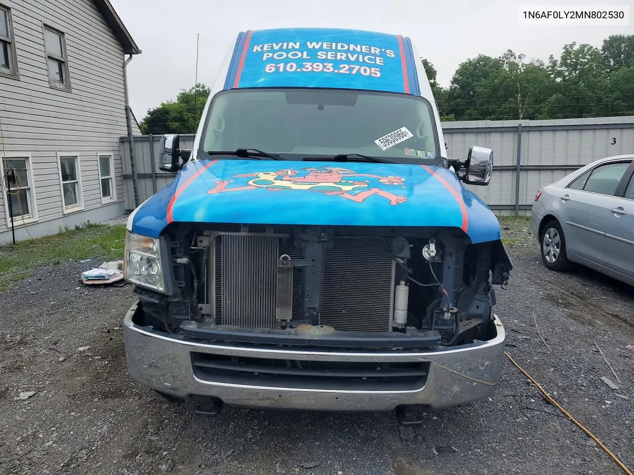 2021 Nissan Nv 3500 Hd Sl VIN: 1N6AF0LY2MN802530 Lot: 59630966