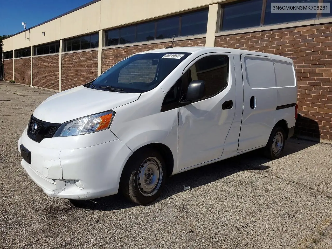 2021 Nissan Nv200 Delivery Van VIN: 3N6CM0KN3MK708281 Lot: 60219076