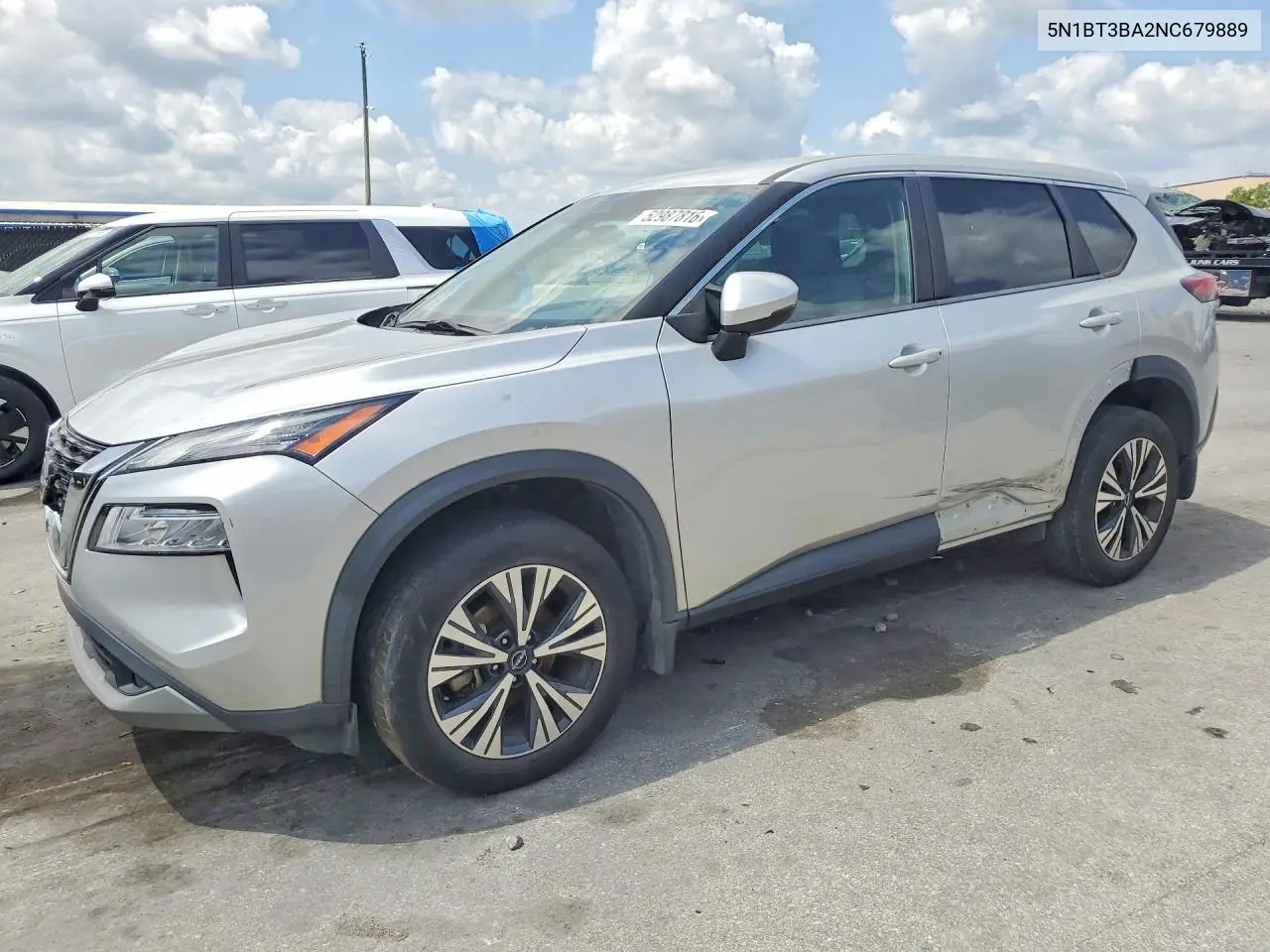 2022 Nissan Rogue Sv VIN: 5N1BT3BA2NC679889 Lot: 52987816