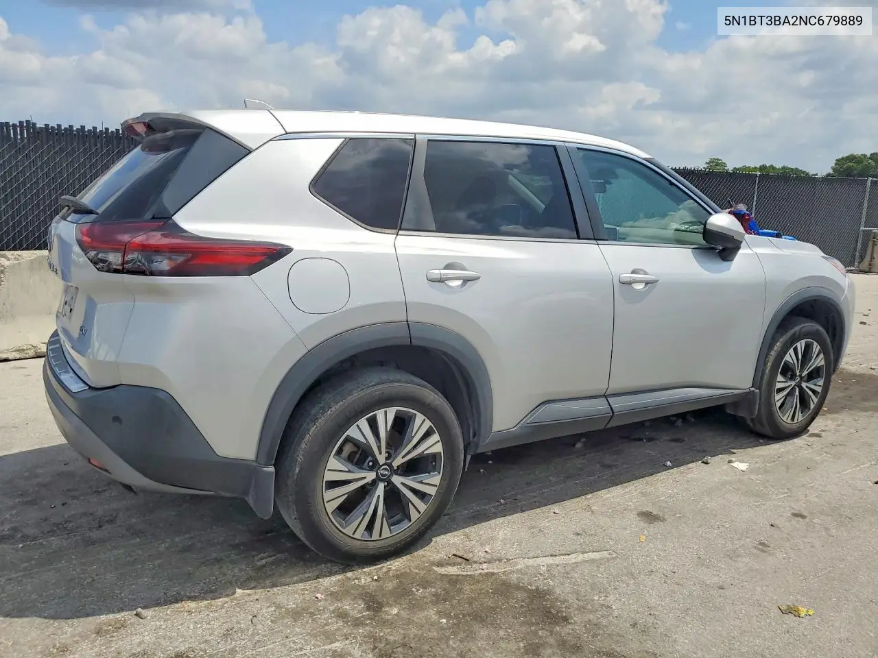 2022 Nissan Rogue Sv VIN: 5N1BT3BA2NC679889 Lot: 52987816