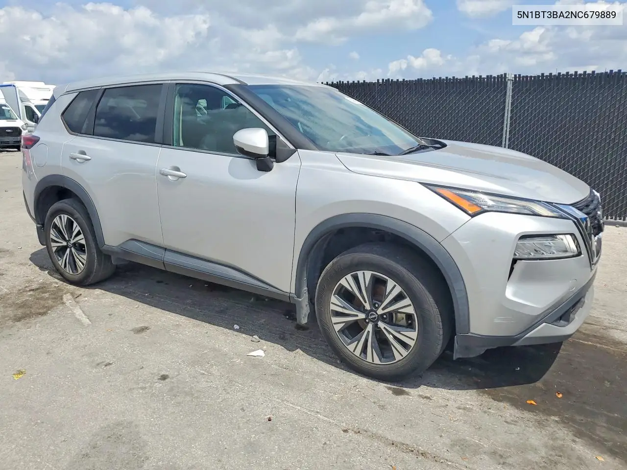 2022 Nissan Rogue Sv VIN: 5N1BT3BA2NC679889 Lot: 52987816