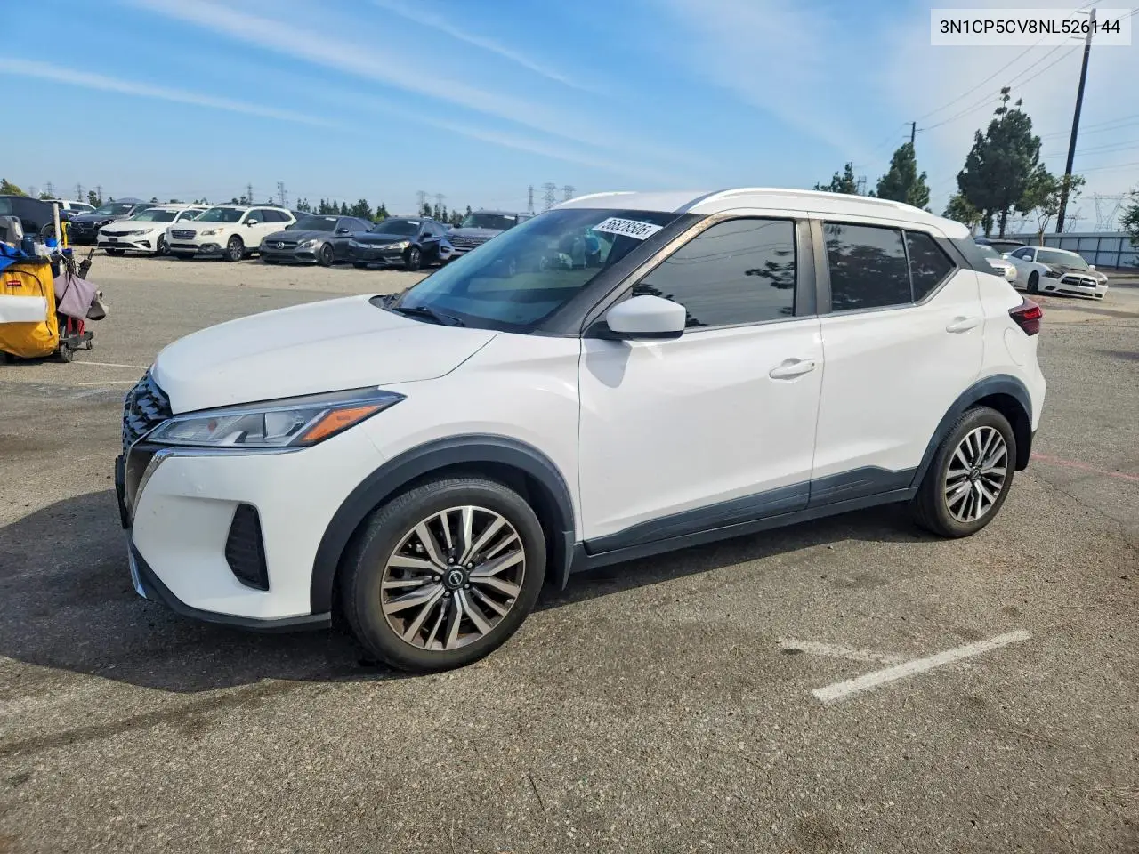 2022 Nissan Kicks Sv VIN: 3N1CP5CV8NL526144 Lot: 56828506
