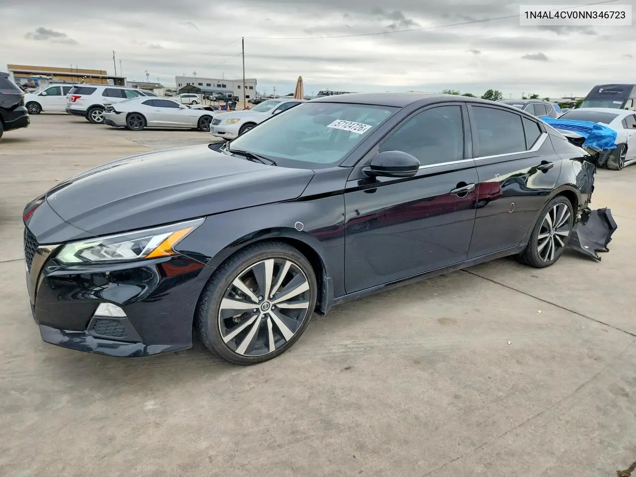 2022 Nissan Altima Sr VIN: 1N4AL4CV0NN346723 Lot: 57124726