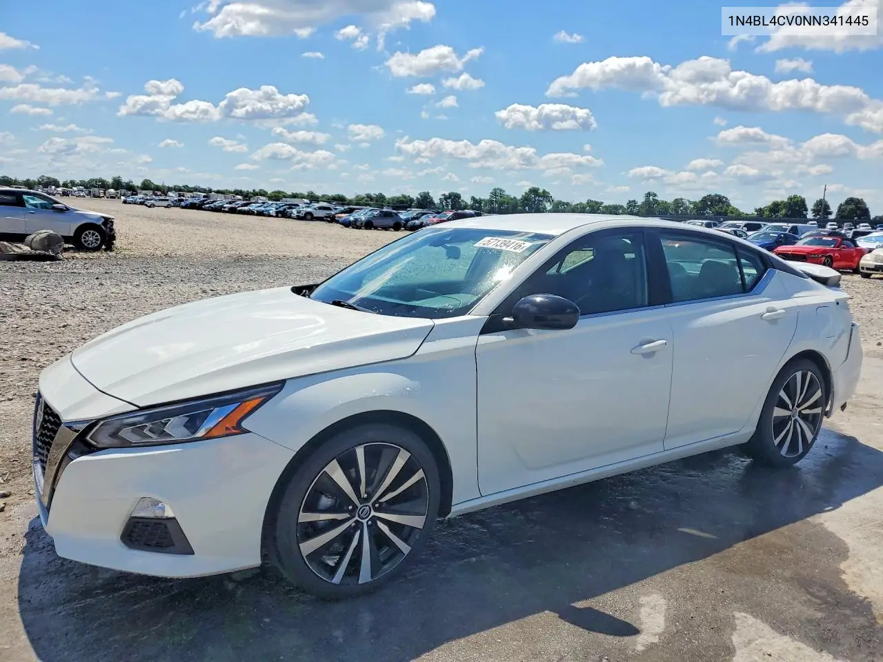 2022 Nissan Altima Sr VIN: 1N4BL4CV0NN341445 Lot: 57139416