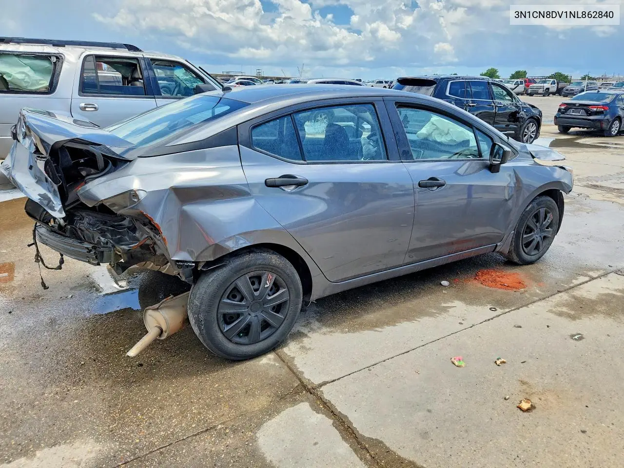 2022 Nissan Versa S VIN: 3N1CN8DV1NL862840 Lot: 57154986