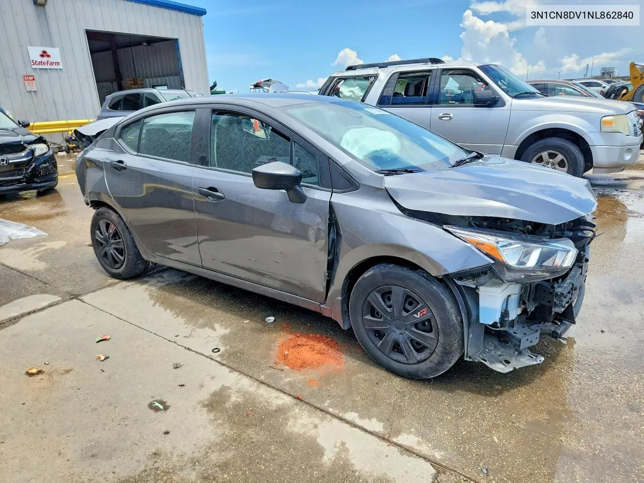 2022 Nissan Versa S VIN: 3N1CN8DV1NL862840 Lot: 57154986