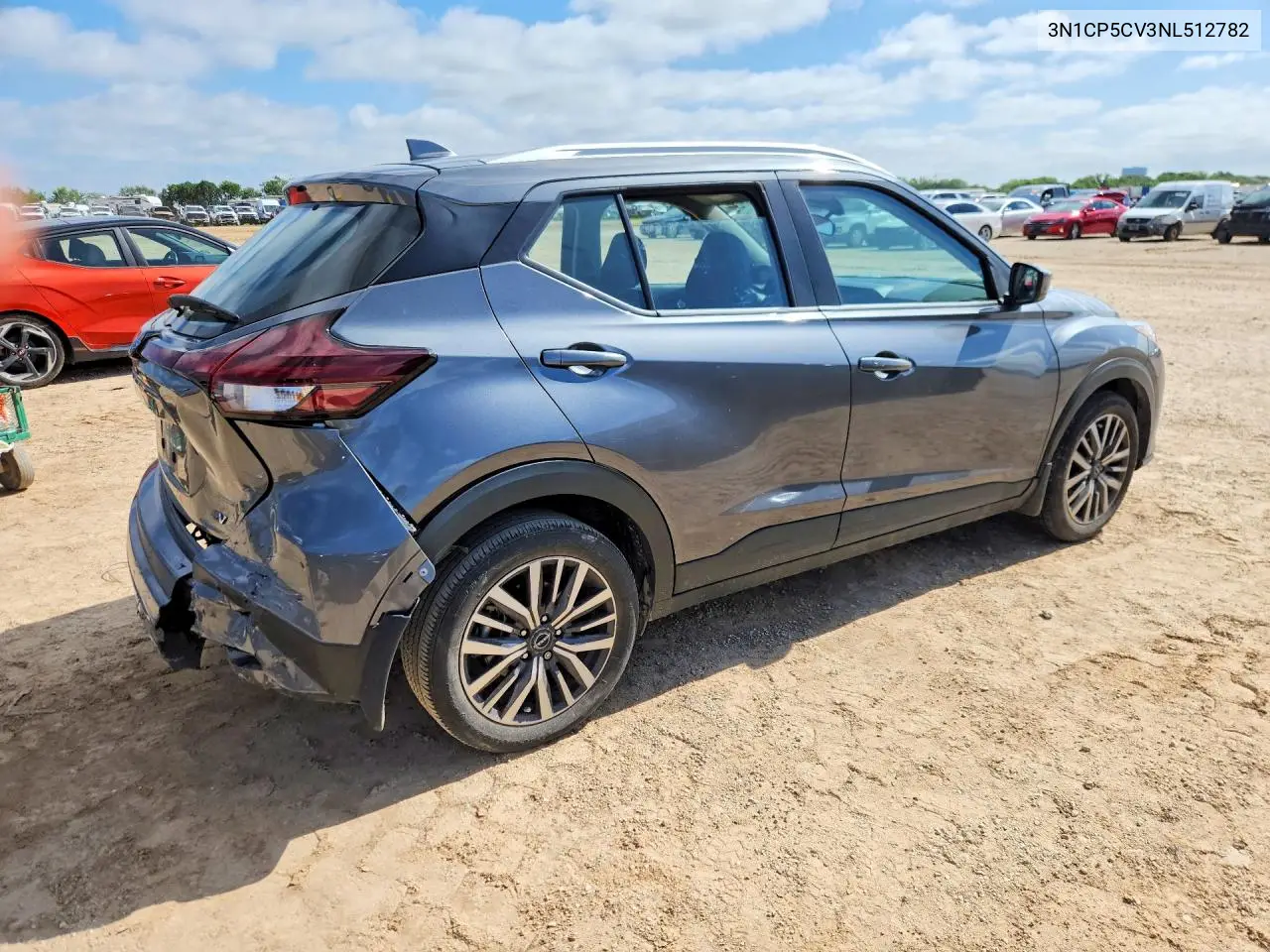 2022 Nissan Kicks Sv VIN: 3N1CP5CV3NL512782 Lot: 57659586