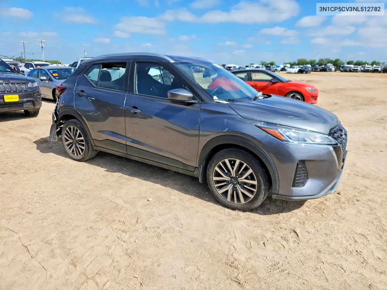 2022 Nissan Kicks Sv VIN: 3N1CP5CV3NL512782 Lot: 57659586
