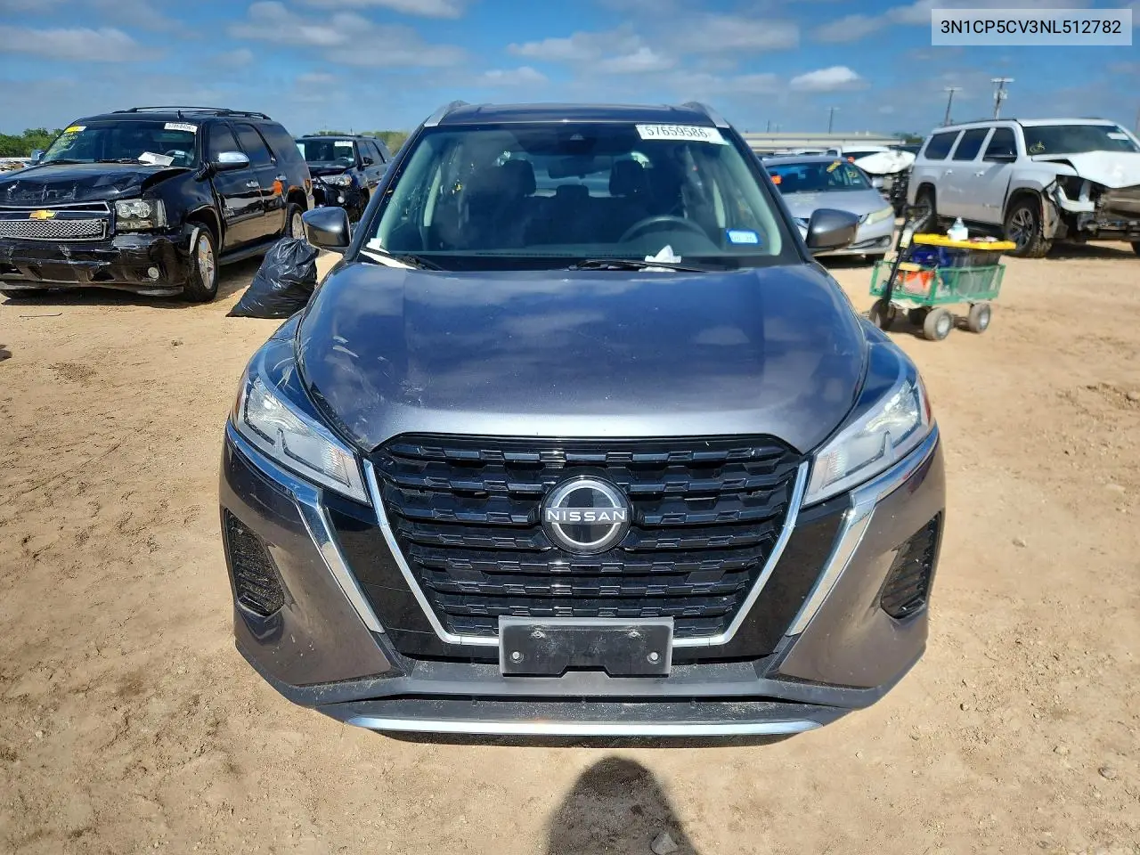 2022 Nissan Kicks Sv VIN: 3N1CP5CV3NL512782 Lot: 57659586
