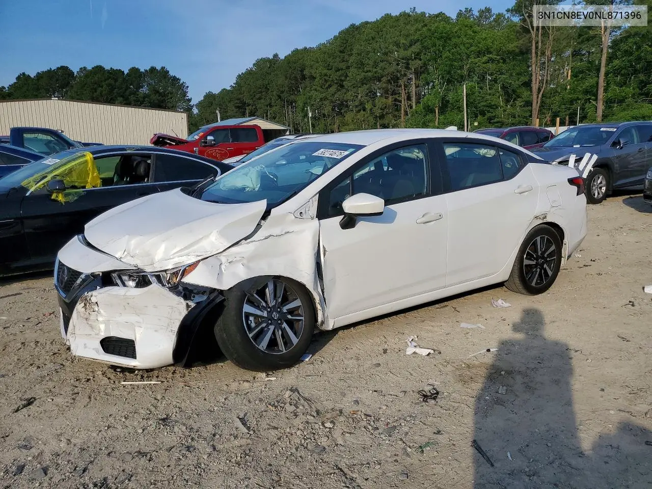 2022 Nissan Versa Sv VIN: 3N1CN8EV0NL871396 Lot: 58274676