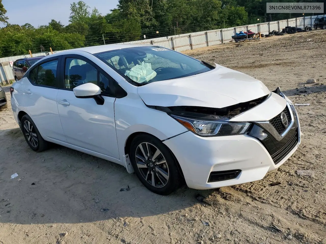 2022 Nissan Versa Sv VIN: 3N1CN8EV0NL871396 Lot: 58274676