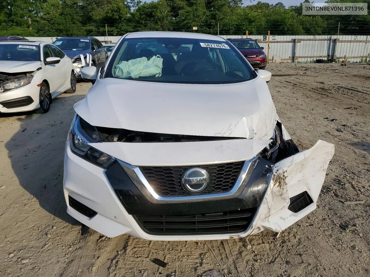 2022 Nissan Versa Sv VIN: 3N1CN8EV0NL871396 Lot: 58274676