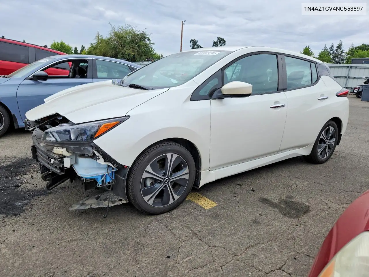 2022 Nissan Leaf Sv VIN: 1N4AZ1CV4NC553897 Lot: 58302796