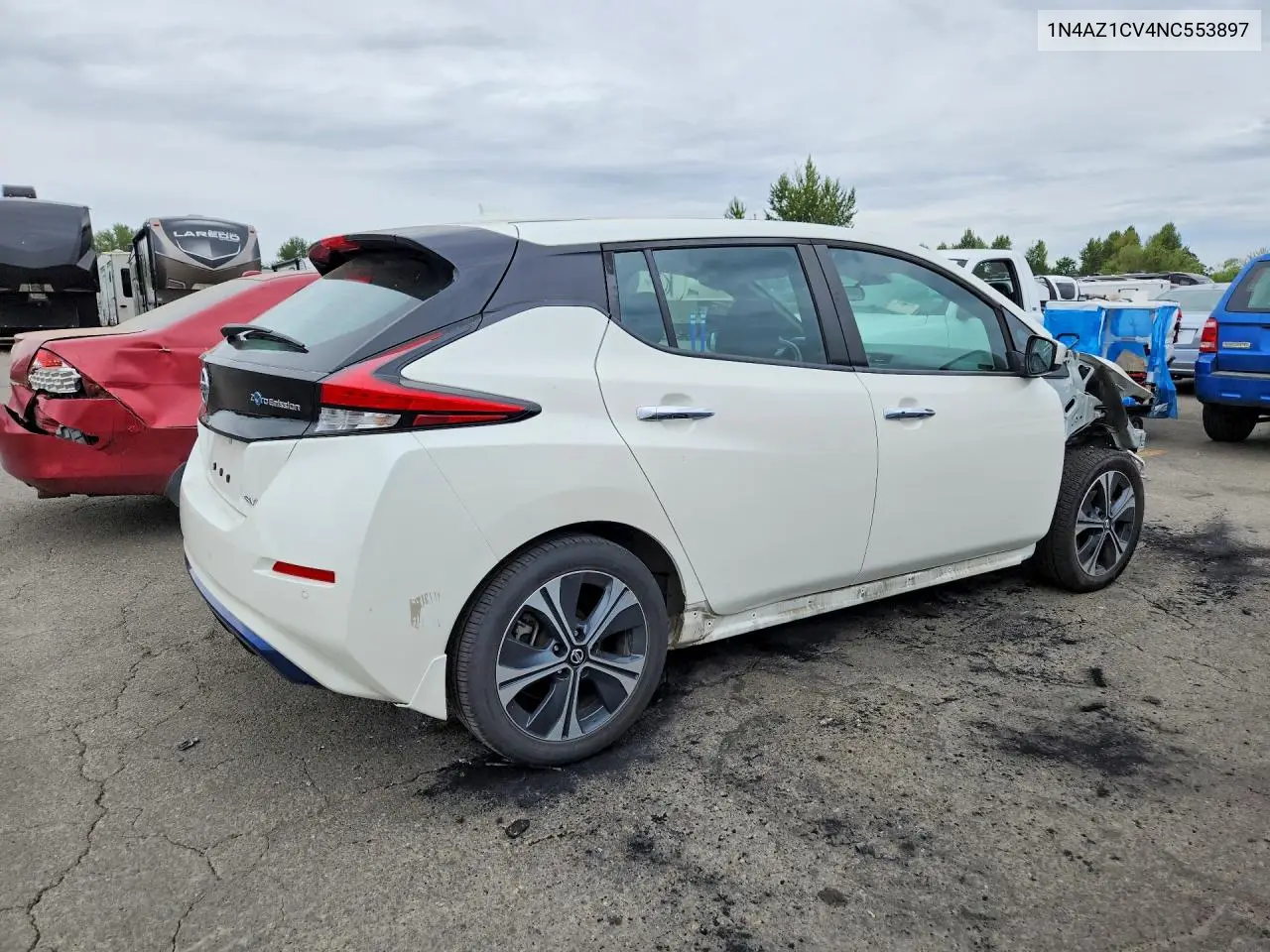 2022 Nissan Leaf Sv VIN: 1N4AZ1CV4NC553897 Lot: 58302796