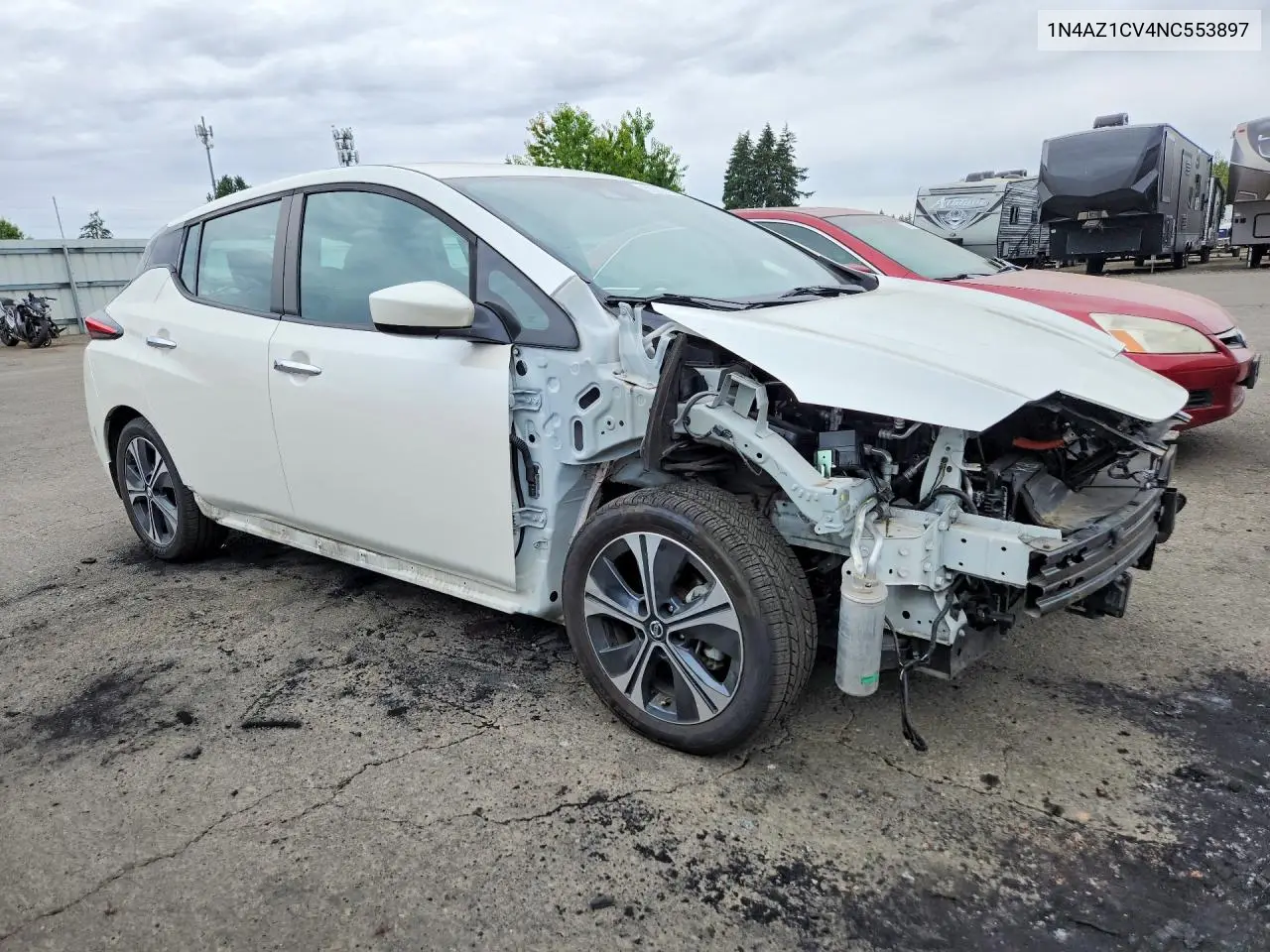 2022 Nissan Leaf Sv VIN: 1N4AZ1CV4NC553897 Lot: 58302796