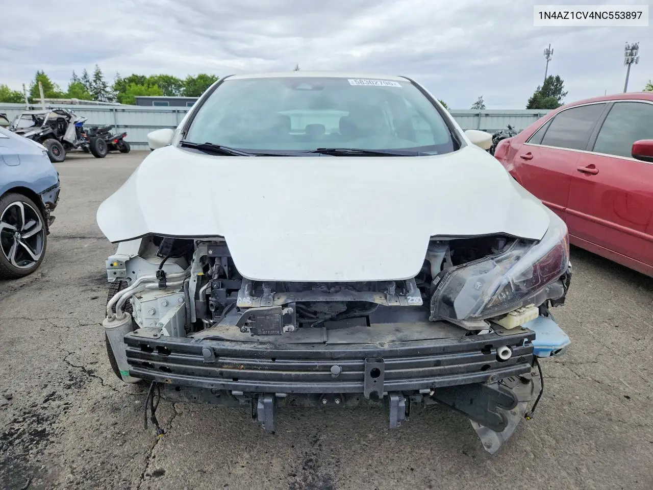 2022 Nissan Leaf Sv VIN: 1N4AZ1CV4NC553897 Lot: 58302796